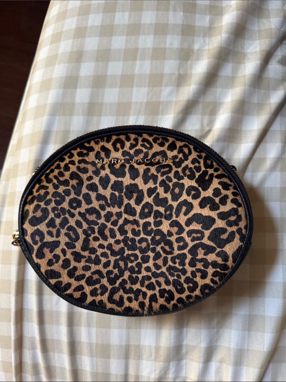 Marc Jacobs calf hair LeopardPrint Oval Crossbody